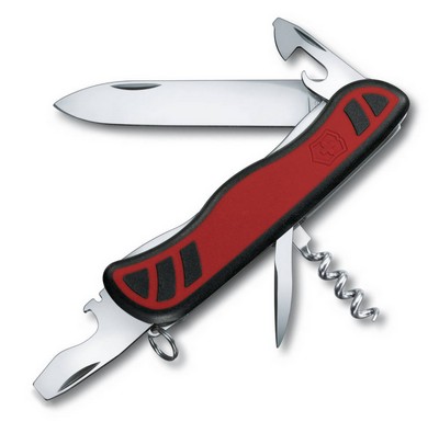 Victorinox Offiziersmesser Nomad feststellbar, schwarz/rot