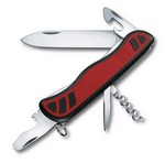 Victorinox Offiziersmesser Nomad feststellbar, schwarz/rot