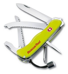 Victorinox RescueTool feststellbar, gelb nachleuchtend mit Nylon-Etui