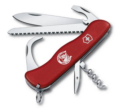 Victorinox Offiziersmesser Equestrian, feststellbar, rot