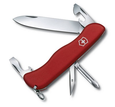 Victorinox Offiziersmesser Adventurer, feststellbar, rot