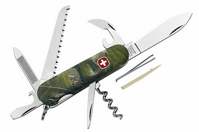 Wenger-Messer in Camo 9 teilig