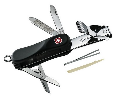 Wenger Schweizer Messer Manik�re Nail Clip mit Soft Touch Sch�nheitsaccessoire mit Schweizerkreuz ST.580.814
