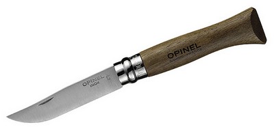 Opinel Messer Classic No. 6 Walnu� in rostfrei mit Virobloc