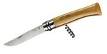 Opinel Messer Classic No. 10 mit Korkenzieher in rostfrei mit Virobloc Opinel Messer Classic No. 10 mit Korkenzieher in rostfrei mit Virobloc