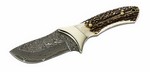 Puma-Gürtelmesser aus Damaststahl mit Hirschhorn Puma-Gürtelmesser aus Damaststahl mit Hirschhorn
