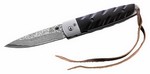 Puma-Messer mit Holzauflage und Damastklinge Puma-Messer mit Holzauflage und Damastklinge