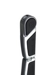 Wenger-Gasfeuerzeug, Hydor, verchromtes Metallgeh�use, Satin-Finish, schwarze Gummi-Einlagen