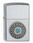 Zippo-Feuerzeug Turquoise Shield