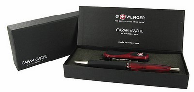 Wenger Schweizer Messer und Kugelschreiber von Caran d'Ache