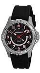 Wenger Uhr Squadron, schwarzes Silikonarmband WEEE-Reg.-Nr. DE67518601