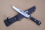 Bowie-Messer in schwarz 15 cm