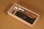 Opinel Messer No. 8 Carbonstahl in Holzbox + Etui