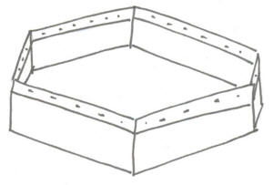 Tortuga Kohtenseitenwand 45 cm