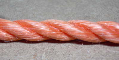 WVPP3.jpg Polypropylenseil, 6 mm, 3-schäftig, handelsübliche Qualität, orange, 220 m