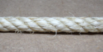 Sisalseile, 3-bzw, 4-sch�ftig, natur, wei�, geschoren, �lfrei, 220 m