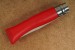 Opinel Taschenmesser Kindermesser mit abgerundeter Klingenspitze in rot