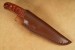 G�rtelmesser aus Pakkaholz und Messingbeschlag