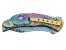 HERBERTZ Einhandmesser Stahl AISI 420 Titanbeschichtung Rainbow-Finish Daumenpins Liner Lock HERBERTZ Einhandmesser Stahl AISI 420 Titanbeschichtung Rainbow-Finish Daumenpins Liner Lock