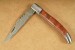 Herbertz Taschenmesser Laguiole-Design aus Damaststahl 71 Lagen mit Quittenholzgriff