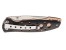 Herbertz Einhandmesser Stahl AISI 420 Daumenpins Liner Lock Edelstahlplatinen mit schwarzen Aluschalen