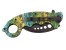 Herbertz Karambit Einhandmesser Stahl AISI 420 beschichtet Flipper Liner Lock Kunststoffschalen Schlangenmotiv