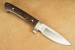 Herbertz Jagdmesser mit Pakkahozlschalen und Edelstahlbacken