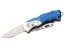 Herbertz Cuttermesser mit Teilwellenschliff-Klinge und blau-silberfarbene Aluschalen