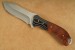 Herbertz G�rtelmesser AISI-420 Stahl Micarta Wurzelholz Lederscheide mit G�rtelschlaufe