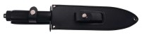 Herbertz Survival-Messer Stahl AISI 420 Rckensge schwarz beschichtet Alu-Hohlgriff