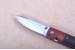 Einhandmesser mit Tagayasan und Cocobolo Holzgriffschalen und G�rtelclip