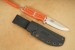 EKA CordBlade W9 Grtelmesser mit orangefarbene Parachute Cord-Wicklung