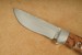 Herbertz G�rtelmesser Stahl AISI 420 Full Tang Klinge Zierschliff Edelstahlbacken Zebraholz braune Lederscheide