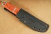 EKA CordBlade W9 Grtelmesser mit orangefarbene Parachute Cord-Wicklung