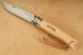 Opinel Taschenmesser Classic No. 8 in rostfrei mit Virobloc und Lederschnur