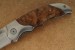 Herbertz Einhandmesser AISI 420 Wurzelholz-Schalen