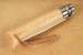 Opinel Taschenmesser Classic No. 8 in rostfrei mit Virobloc und Lederschnur