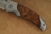Herbertz Einhandmesser AISI 420 Wurzelholz-Schalen