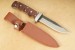 Herbertz G�rtelmesser 81 Lagen Damast Gerbeiche-Griff