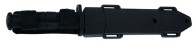 HERBERTZ Grtelmesser Stahl AISI 420 schwarz Drop Point Sgezahnung mit Parierelemet Kunststoff Kunststoffscheide