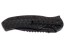 HERBERTZ Einhandmesser Stahl AISI 420 schwarz beschichtet Daumenpins Liner Lock Kunststoff und Edelstahl