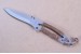 G�rtel-Messer aus Ganzmetall und Lederumwicklung