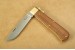 Otter Taschenmesser 05 Sapeli Klappb�gel-Messer mit rostfreier Klinge und Messing Platinen