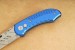 Herbertz Cuttermesser mit handels�bliche Cutterklinge und blauen Aluminiumgriffschalen