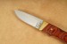 G�rtelmesser aus Pakkaholz und Messingbeschlag