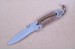 G�rtel-Messer aus Ganzmetall und Lederumwicklung