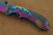 HERBERTZ Einhandmesser Rainbow-Finish