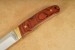 G�rtelmesser aus Pakkaholz und Messingbeschlag