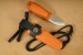 Morakniv Eldris Burnt Orange Neck Knife Kit feststehendes Taschenmesser Edelstahl Sandvik 12C27