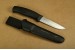 Mora Messer Companion Black in schwarz rostfreier Stahl Arbeitsmesser (Mora of Sweden)